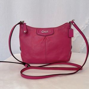 Coach Small Hot Pink Crossbody Bag Leather